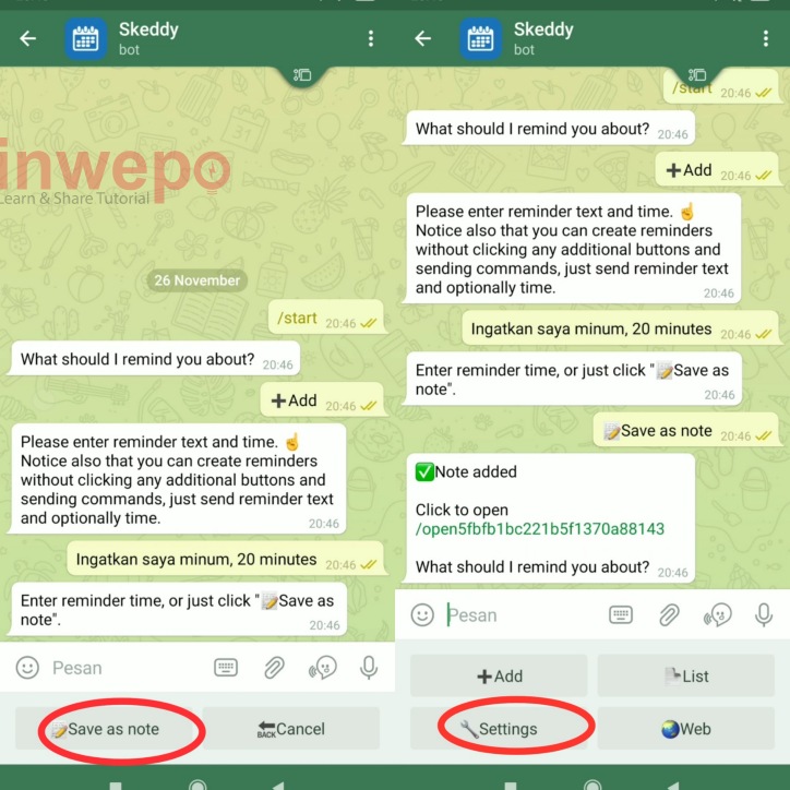 Cara Membuat Telegram Menjadi Alarm Pengingat 