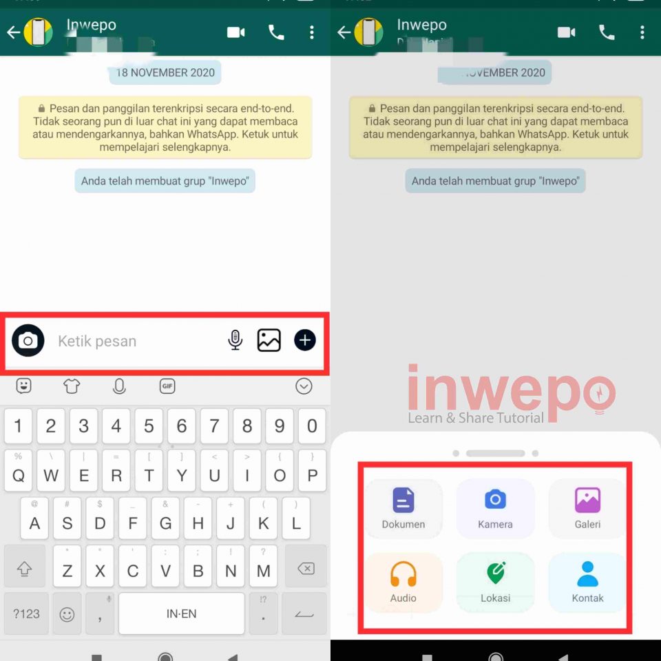 Cara Ganti Tampilan Lampiran dan Gaya Entri WhatsApp Terbaru