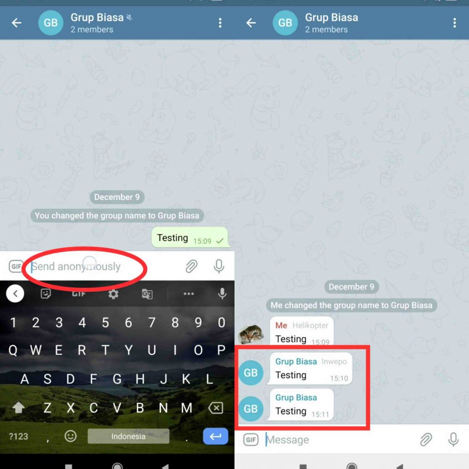 Cara Aktifkan Mode Batman atau Anonymous di Telegram