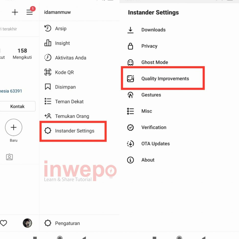 Cara Setting Kualitas Instagram Stories di Android