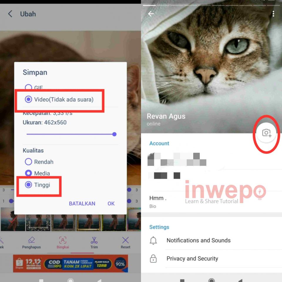 Cara Membuat Profil Animasi di Telegram dari Gambar Biasa