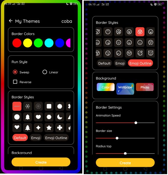 Cara Menampilkan Border Kelap Kelip di Layar HP Android