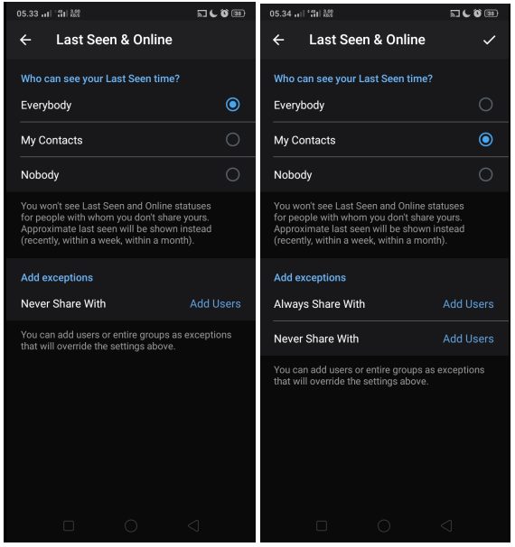 Cara Menyembunyikan Last Seen Telegram di Android