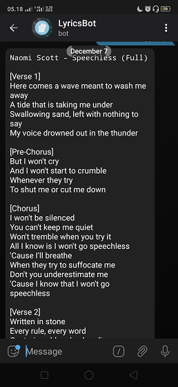 Cara Mudah Mencari Lirik Lagu di Telegram