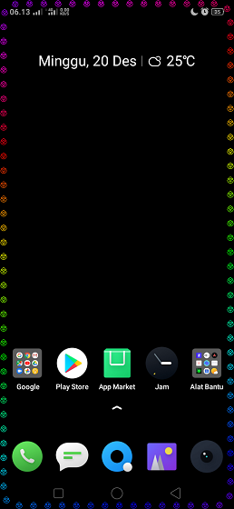 Cara Menampilkan Border Kelap Kelip di Layar HP Android