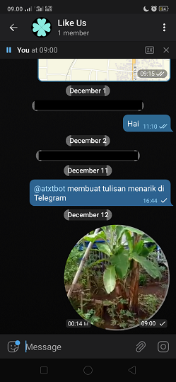 Cara Membuat Pesan Video Langsung dari Telegram