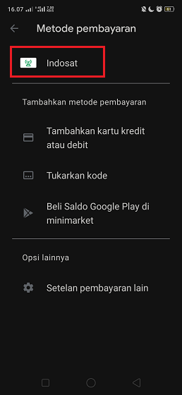 Cara Mengubah Metode Pembayaran di Play Store dengan Pulsa