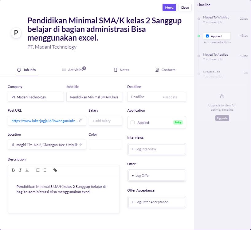 Cara Mengelola Info Lowongan Pekerjaan di Google Melalui PC