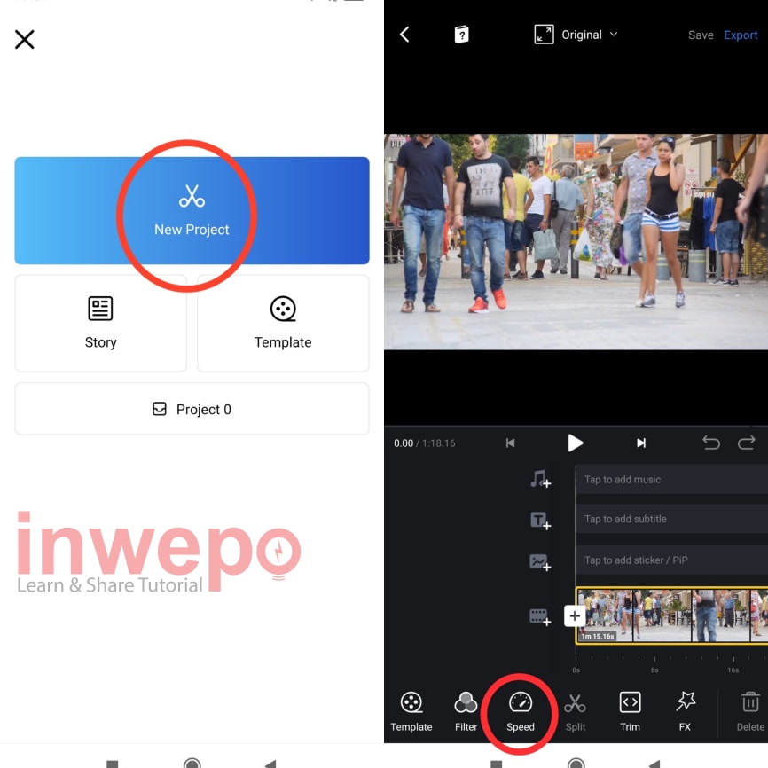 Cara Membuat Slow Fast Motion video Tiktok