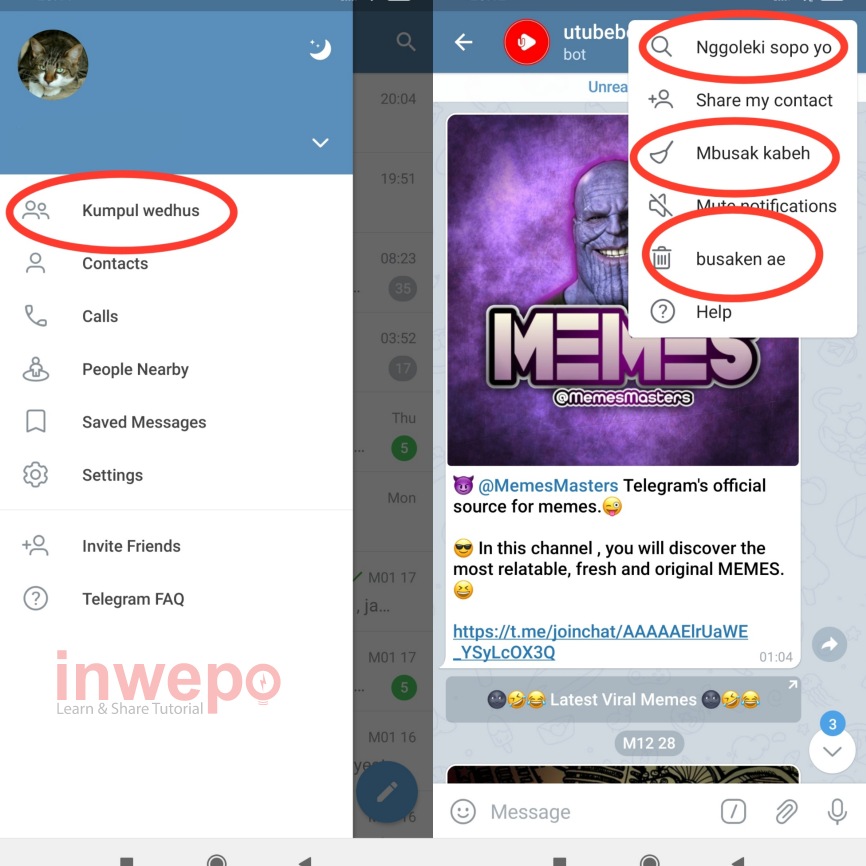 Cara Mengubah Setlang (Bahasa) di Telegram 