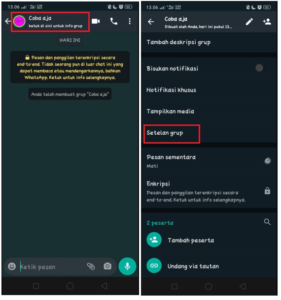 Cara Membuat Anggota Group WhatsApp Tidak Bisa Kirim Pesan