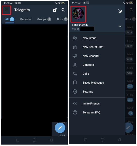 Cara Mengubah Foto Profil Menjadi Video Profil di Telegram