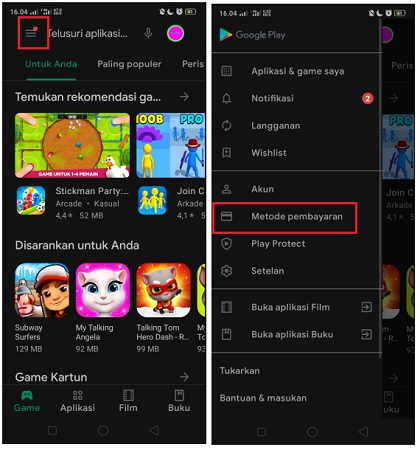 Cara Mengubah Metode Pembayaran di Play Store dengan Pulsa