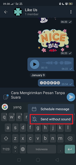 Cara Menjadwalkan Pesan di Telegram Tanpa Bot