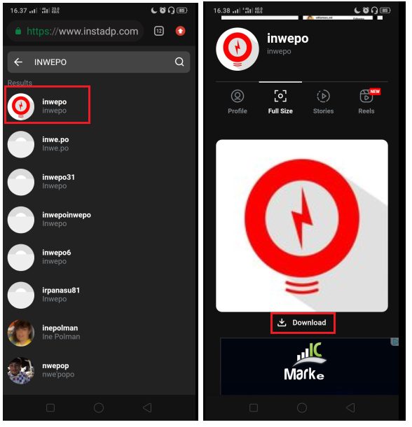 Cara Melihat Foto Profile Akun Instagram Secara Full
