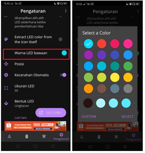 Cara Mengaktifkan LED Notifikasi WhatsApp di Android