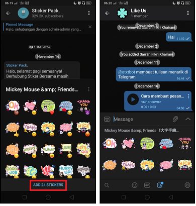 Cara Mencari Stiker di Telegram Stickers Catalogue