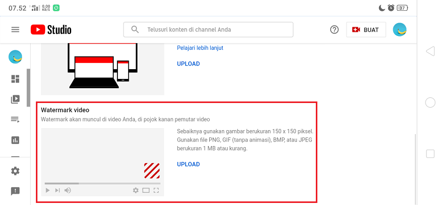 Cara Otomatis Menambahkan Watermark Logo di Semua Video YouTube