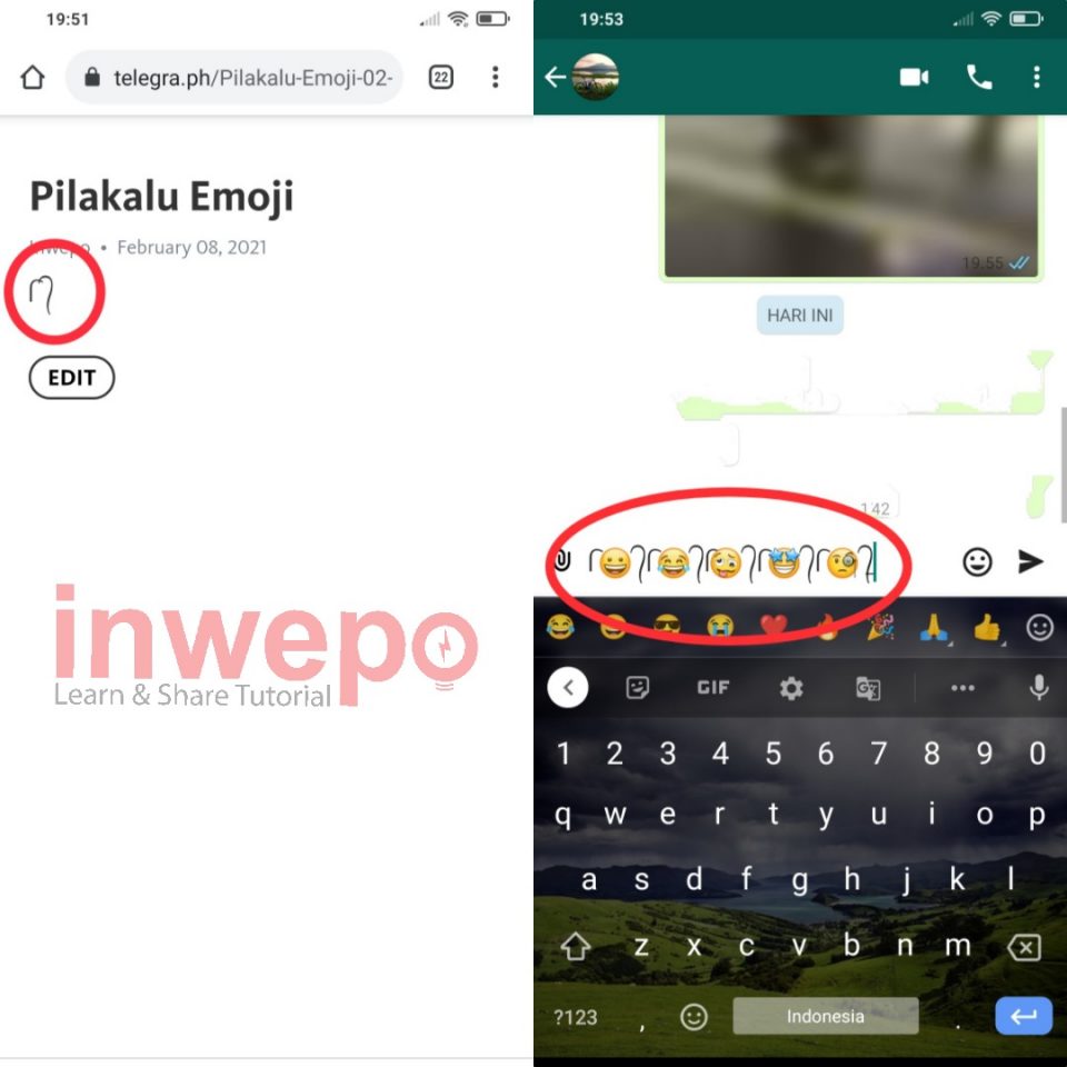 Cara Membuat Emoji Berambut Keren (Pilakalu Emoji)