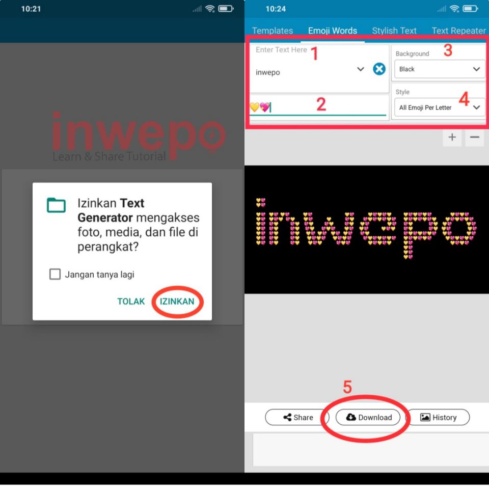 Cara Membuat Text Emoji Bergerak di Status Whatsapp