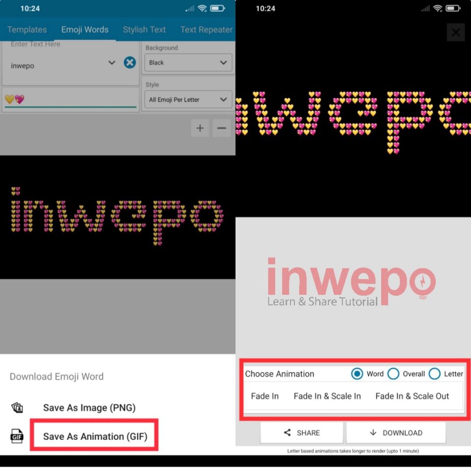 Cara Membuat Text Emoji Bergerak di Status Whatsapp