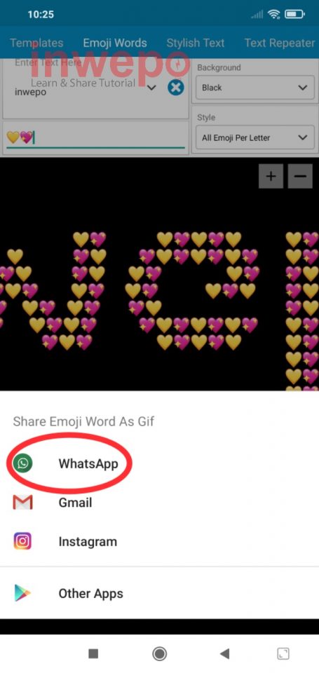 Cara Membuat Text Emoji Bergerak di Status Whatsapp