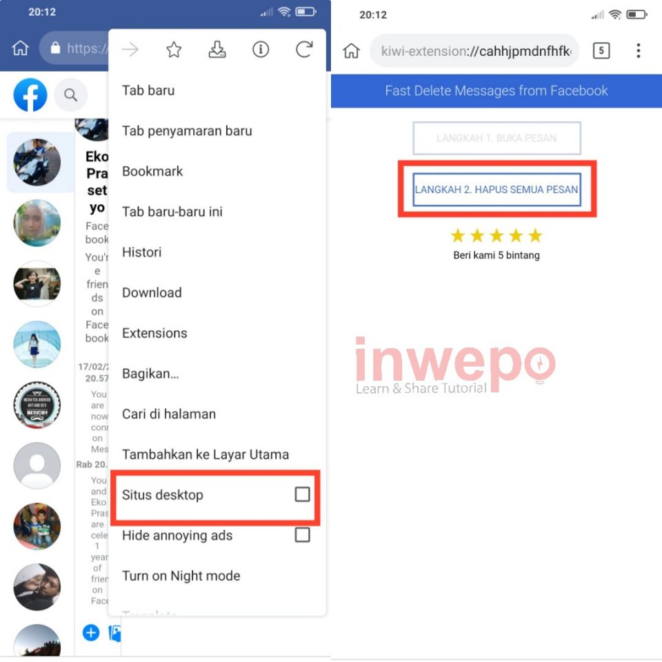 Cara Hapus Semua Pesan di Messenger Sekaligus 