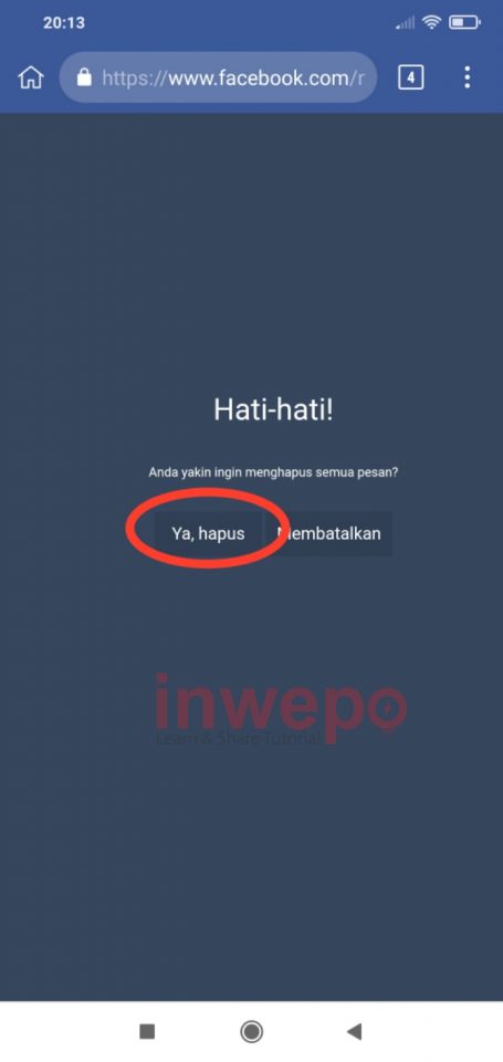 Cara Hapus Semua Pesan di Messenger Sekaligus 