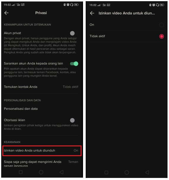 Cara Agar Video Tik Tok Tidak Bisa Didownload