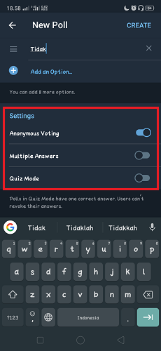 Cara Membuat Polling di Group Telegram Tanpa Bot