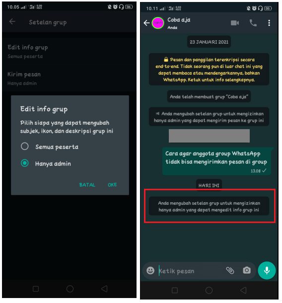 Cara Mengunci Nama dan Info Group WhatsApp