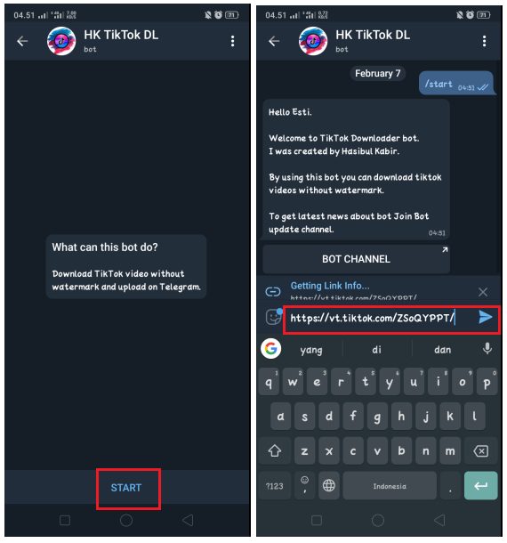 Cara Download Video TikTok Tanpa Watermark di Telegram