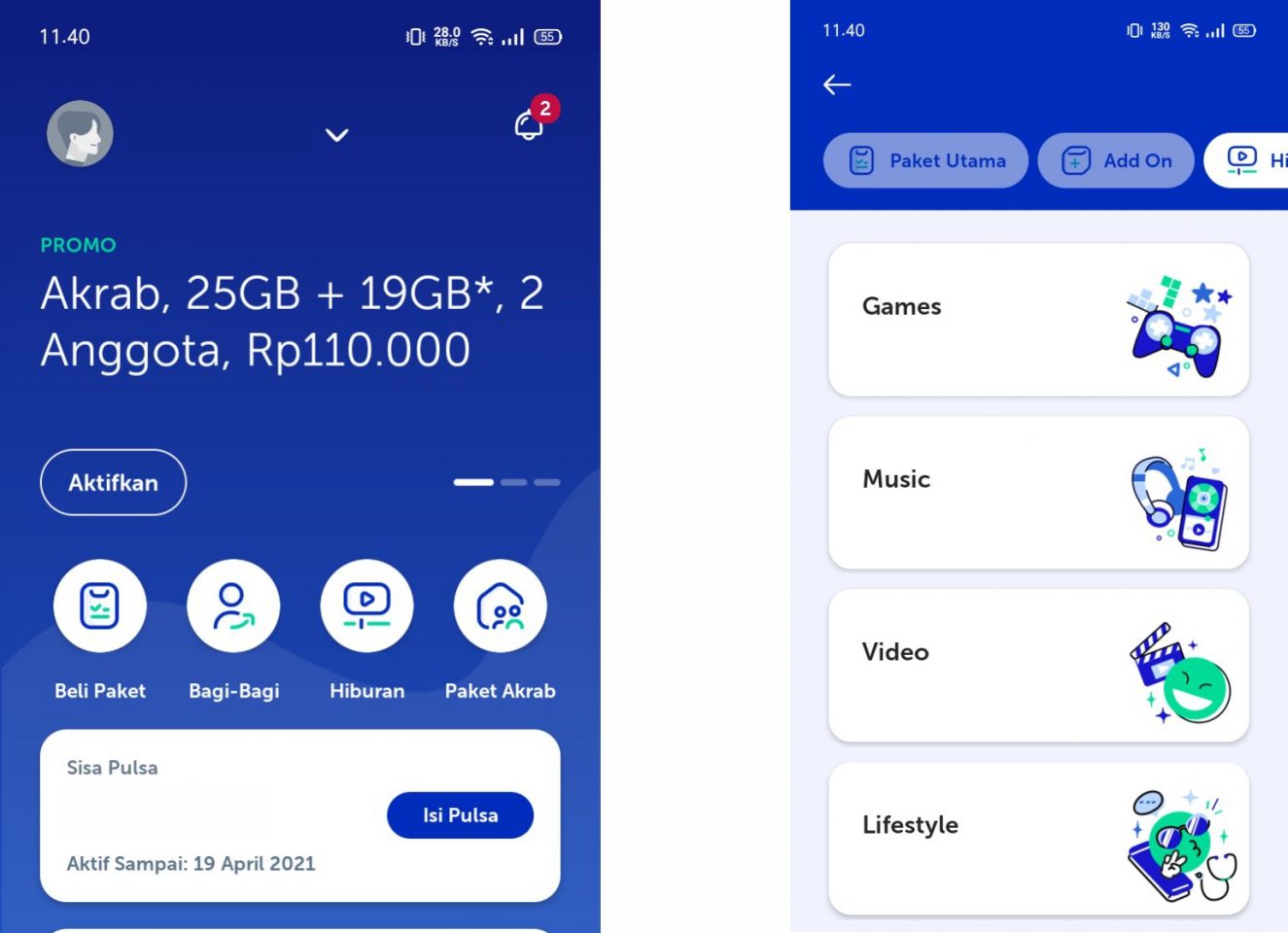 Cara Top-Up Diamond Mobile Legends Via Pulsa XL