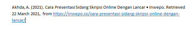 Cara Membuat Daftar Pustaka Secara Otomatis Untuk Skripsi