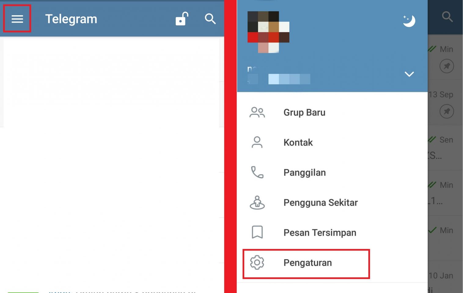 Cara Menyembunyikan No HP di Telegram