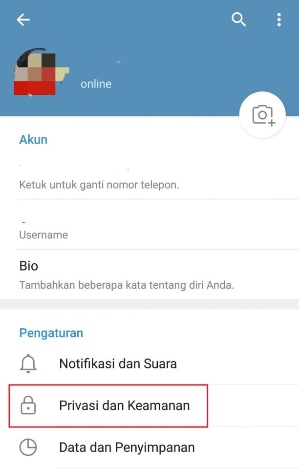 Cara Menyembunyikan No HP di Telegram