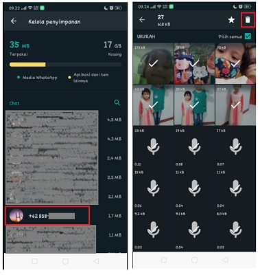 Cara Menghapus Semua File Media di Chat WhatsApp