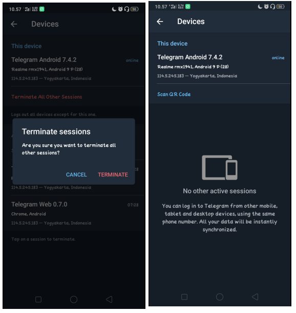 Cara Logout Akun Telegram dari Semua Perangkat Sekaligus