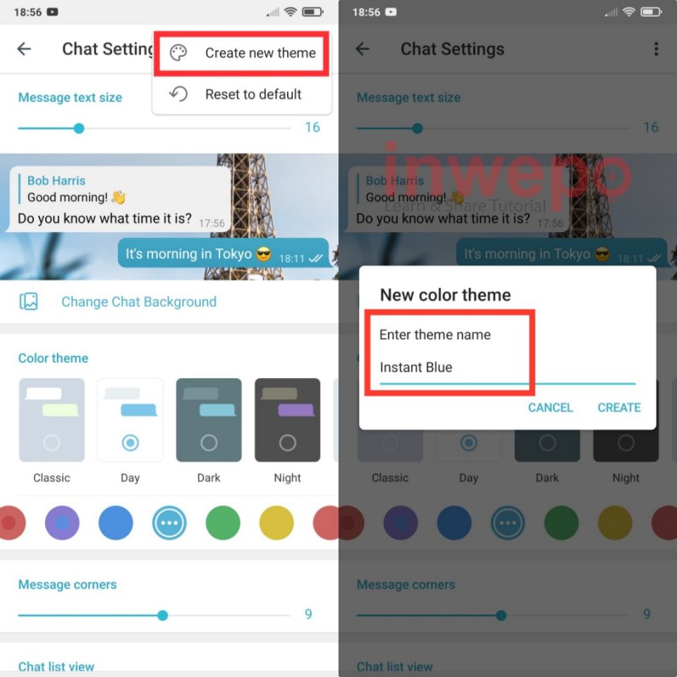 Cara Membuat Bubble Chat Telegram Menjadi Transparan