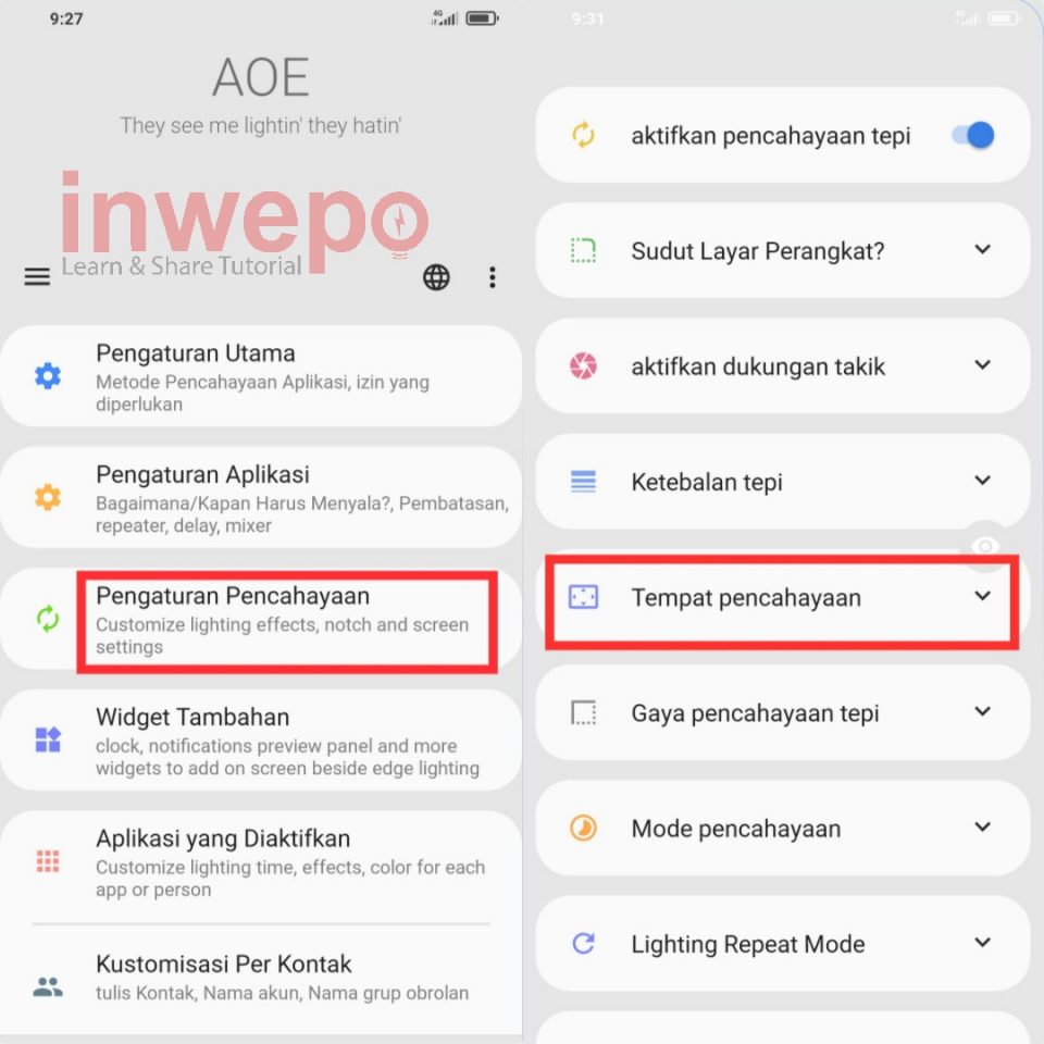 Cara Pasang Led Notifikasi WA dengan Nama Pengirim