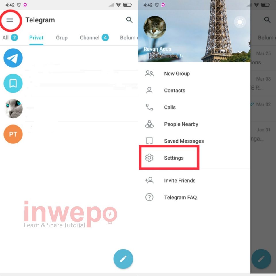 Cara Memasang Passcode di Aplikasi Telegram