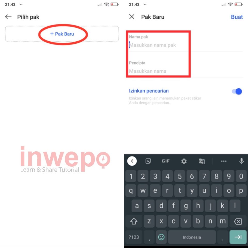 Cara Buat Stiker Text Ramadhan di WhatsApp