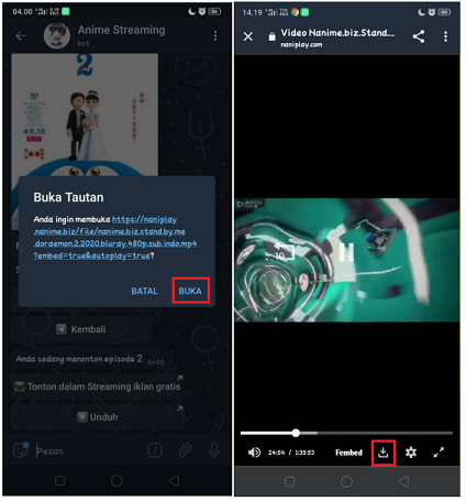 Cara Nonton dan Download Anime di Telegram