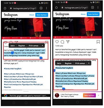 Cara Cepat Copy Paste Caption di Instagram