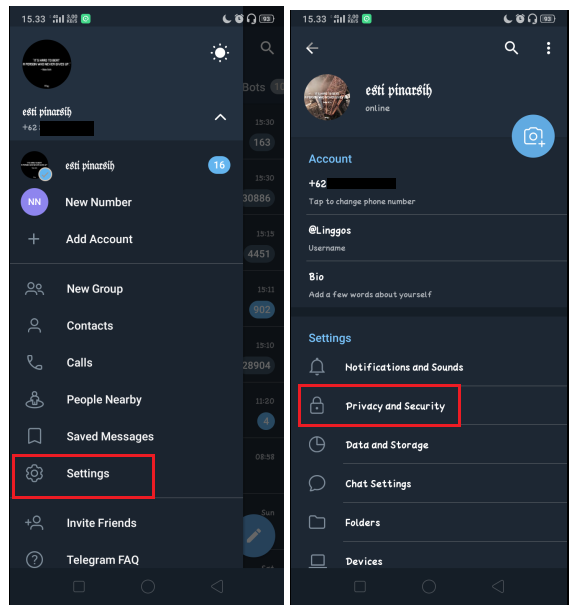 Cara Menolak Undangan Group di Telegram
