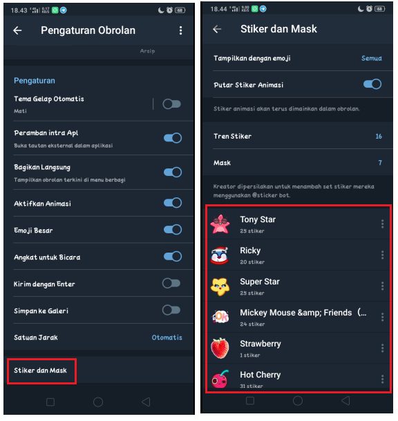 Cara Mudah Menghapus Stiker di Telegram