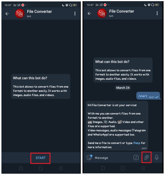 Cara Convert File Gambar, Audio dan Video di Telegram