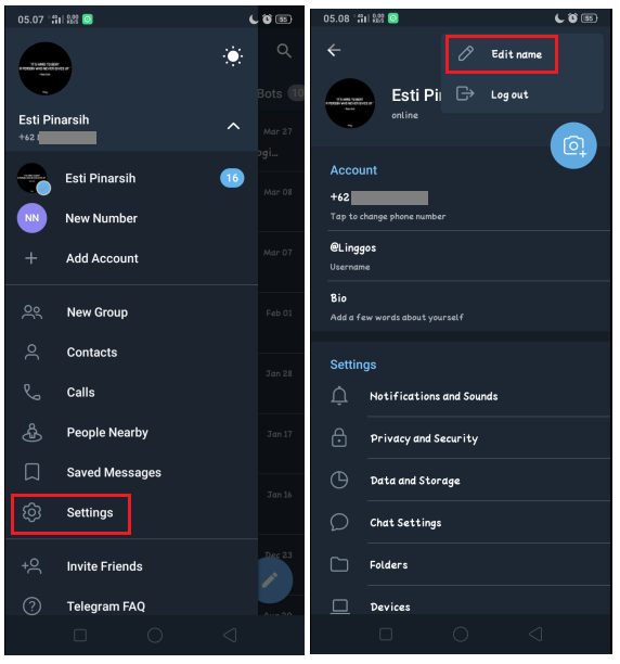 Cara Menampilkan Font Unik pada Nama Profil Telegram