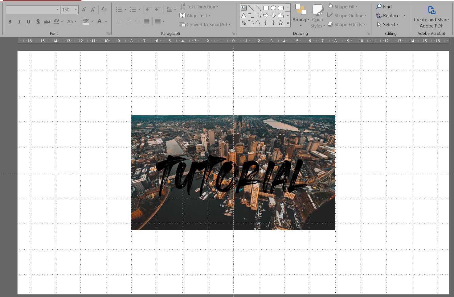 Cara Memotong Obyek Gambar ke Dalam Text di Power Point