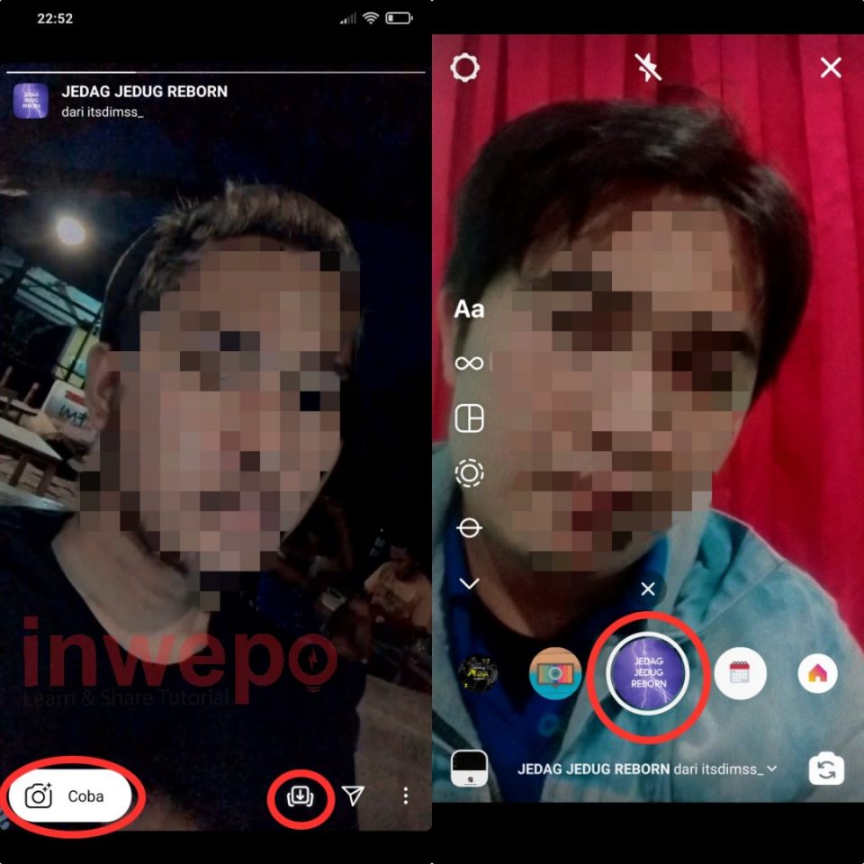 Cara Menggunakan Efek Jedag Jedug di Instagram Story